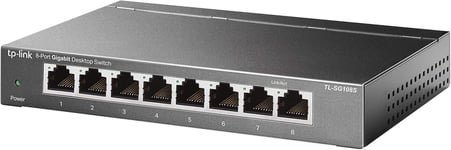 TP-Link TL-SG108S, 8 Port Gigabit Ethernet Network Switch, Ethernet Splitter,