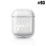 For Apple Airpods Hard Pc Case Transparent 93