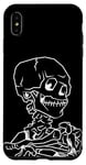 Coque pour iPhone XS Max Van Gogh Line Art, Tête de squelette