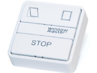 WINDOWMASTER Komforttryk WSK 103 model FUGA med ÅBN/LUK/STOP-funktion til vindue, røglem eller lyskuppel. Mål (BxHxD) 50x50x17 mm.