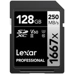 Lexar SDXC Professional 1667X Uhs-Ii U3 V60 128 GB minneskort