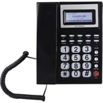 Téléphone Filaire avec répondeur, téléphone Filaire avec HautParleur écran LCD pour la Maison pour Le Bureau(Le Noir)