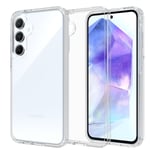 Mobique Samsung Galaxy A55 Crystal Hybrid-skal, Genomskinlig