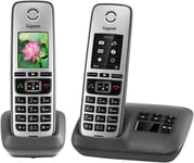 Gigaset FAMILY A Duo - Premium Cordless Home Phone with Answer Machine to Conne