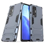 NOKOER Case Protector for OPPO Find X3 Neo, Hybrid Armor Cover, TPU + PC Dual Layer Phone Case [Shockproof] [Anti-Fingerprint] [Dust-Proof] Ultra-Thin - Navy blue