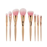 1/4/8pcs Makeup Brushes Set Loose Powder Diamond Pink-8pcs
