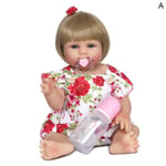 High Quality New Life Newborn Silicone Gift Baby Doll Handmade A White