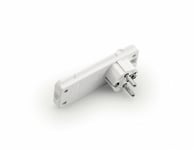 Platt stickpropp vit