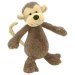 Jellycat Bashful Monkey Soft Toy, Brown