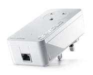 devolo 8254 Magic 2-2400 Lan Add-On Powerline Adapter (Up To 2400 Mbps For Your Powerline Home Network, 1x GB Lan Port, Ideal For Online Gaming, 4k/8k Uhd Streaming, Stable Home Working), White