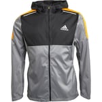 adidas Mens Woven Hooded Grey Jacket | New w/Tags | Top Quality Item & Brand