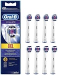 Oral-B Genuine 3D White 8XL Replacement Toothbrush Heads Electric Toothbrush