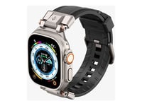Spigen DuraPro Armor - Bracelet pour montre intelligente - 49 mm - noir - pour Apple Watch Hermès Series 9, Series 10, Series 8, Series 9, Ultra, Ultra 2