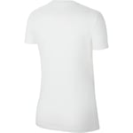 Nike Dri Fit Park Short Sleeve T-shirt White L Woman