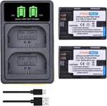 PowerTrust 2x LP-E6 LP-E6N Battery with Charger is compatible with Canon LP E6 