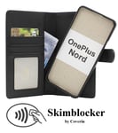 Skimblocker OnePlus Nord Magnet Plånboksfodral (Svart)
