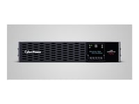 Cyberpower Smart App Professional Rackmount Series Pr1000ertxl2uc - Ups (Rackmonterbar/Extern) - Ac 200/208/230/240 V - 1000 Watt - 1000 Va - 1-Fas - Bly-Syra - Usb, Rs-232 - Utgångskontakter: 10 - Aktive Pfc - 2U - Svart