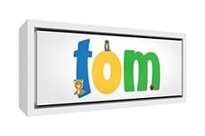 Little Helper TOM3084-FC-15DE Toile décorative sur châssis en bois Motif Tom Grand format 34 x 88 x 3 cm