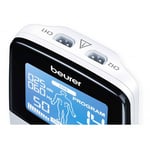 Beurer Digital Electrostimulation Device Tens/ems 4 Electrodes Em 49 White 13.2 X 6.3 X 2.3 cm