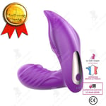 LCC® Bärbar G Spot Uppvärmning Butterfly Vibrator Kvinnlig Vibrator för två vibrerande trosor Sex-typ erotiska produkter
