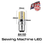 LED Sewing Machine Bulb Small Bayonet Cap SBC Daylight White *UK Seller*