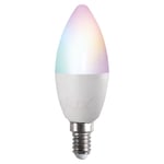 Smart Hem LED E14 C37 4,9W 470lm RGB+Ställbar färgtemp CCT