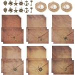 60 st Vintage brevpapper set Vintage brevpapper Åldrade kuvert