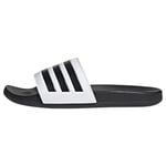 adidas Homme Adilette Comfort Sneaker, Ftwr White Core Black Core Black, 51 EU
