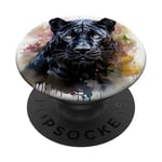 Graphique aquarelle Panther PopSockets PopGrip Interchangeable