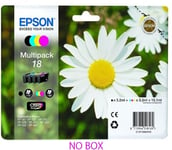 T1806 ( 18 ) 4 Genuine Black & Colour Inks for Epson Expression Home XP-305 NEW