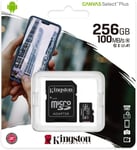 Kingston 256GB Micro SD Card Memory For HUAWEI P40 Lite E, P30 Lite, P Smart Pro
