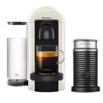Nespresso Kaffemaskin - Vertuo Plus Vit + Aeroccino 3 Mjölkskummare