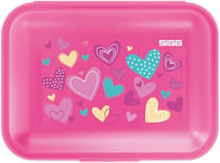 Sigg - Viva Lunch Box 1L - Hearts - Poids Plume - Lavable Au Lave-Vaisselle - Sans BPA - Idéal Pour L'Ecole - Rose