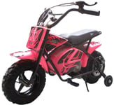 Mini Bike Pink Kids Electric 24V Monkey Dirt Bike Motorbike 250W
