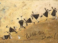 Sam Toft "Watch This, Doris!" Canvas Print, Cotton, Multi-Colour, 3.20 x 60.00 x 80.00 cm