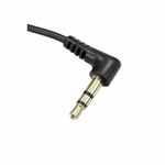 2m 3.5mm Jack to Jack Right Angle AUX Cable Lead Stereo Straight Plug GOLD Black