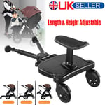 Universal Buggy Stroller Step Board Stand Toddler Wheeled Pushchair Connector UK