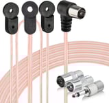 Hamiltion-Cable Antenne Radio Fm Interieur Dipôle 75 Ohm Connector F Cable Coaxiale Forme En Y 2M Pour Amplifiee Tuner Chaine Hifi Récepteur Stéréo Audio Vidéo Onkyo Denon Pioneer