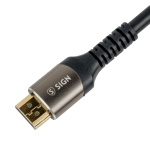 SiGN Premium HDMI 2.1 Kabel 8K, 1m - Svart