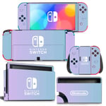 Kit De Autocollants Skin Decal Pour Switch Oled Game Console Full Body Gradient, T1tn-Nsoled-0474