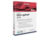 Lexware Lohn+Gehalt 2025 Jahresversion (365-Tage), Bokföring, Låda, Tyska, 1 År, Windows 11 Enterprise X64, Windows 10, Windows 11 Home, Windows 10 Education, Windows 11 Pro,...