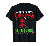 This Is My Christmas Pajama Field Hockey Player Christmas T-Shirt