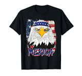 American Flag Bald Eagle Merica 4th Of July USA Bandana T-Shirt