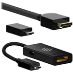 MHL Micro USB to HDMI Cable Adapter for Samsung Galaxy S3 S4 S5 Note 2 HDTV