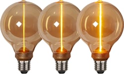 LED E27 3-Steg DIM-Minne Glob 95mm DecoLed One Amber 1800K 100lm 2W(10W)