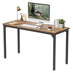 CubiCubi Bureau Informatique Ordinateur - 120 * 60 * 73 cm Petite Table Simple Moderne, Economiser Espace, Style Industriel, Bureaux Etudier Ecriture pour Bureau, Domicile, Chambre, Salon, Marron