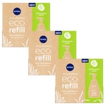 3 x Nivea Hand Soap Eco Refill Lemongrass Scent  Pack of 3 tabs ( 9 Tablets )