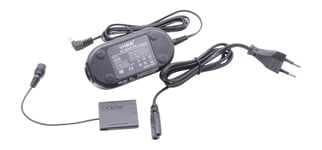 vhbw Bloc d'alimentation, chargeur adaptateur compatible avec Canon Digital Ixus 165, 175, 180 appareil photo, caméra vidéo - Câble 2m, coupleur DC