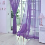 jieGorge 1 PCS Pure Color Tulle Door Window Curtain Drape Panel Sheer Scarf Valances, Home Decor for Easter Day (A)