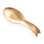 Pretty Jolly Fish Shape Stainless Steel Spoon Rest for Stove Top Metal Spoon Holder for Kitchen Counter Cooking Utensil Rest Rust Resistant Dishwasher Safe 10.6 x 3.8 Inch(Gold 1PCS)
